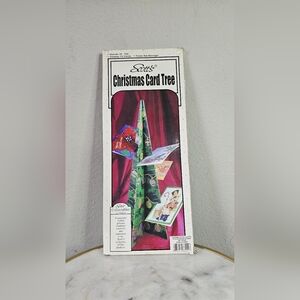 Vintage Scott's‎ 16" Christmas Card Tree Interlocking Hard Plastic, 72 Cards